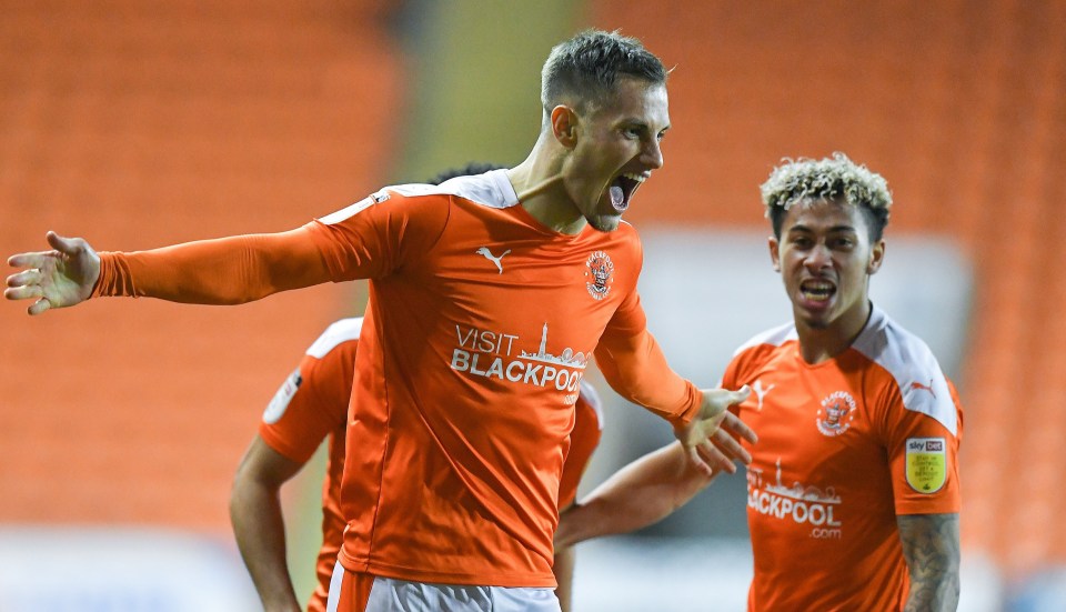 The Blackpool striker has scored 16 goals already this term for the Tangerines