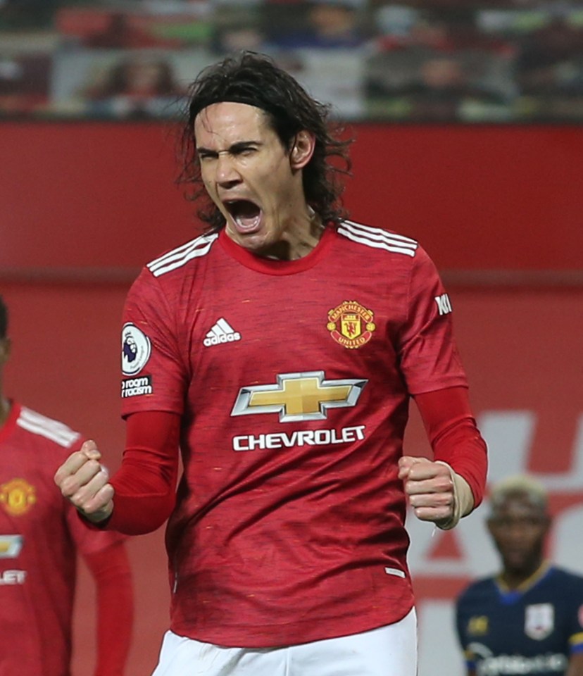 Edinson Cavani, 34, could leave Man Utd in the summer