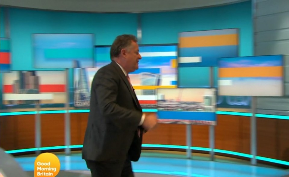 Piers stormed off the GMB set after a heated exchange