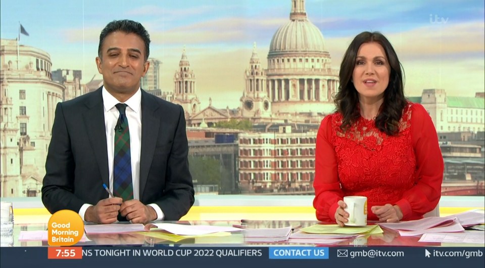 Adil Ray stepped in for Piers Morgan on Good Morning Britain today – and couldn’t help but make a joke about the situation