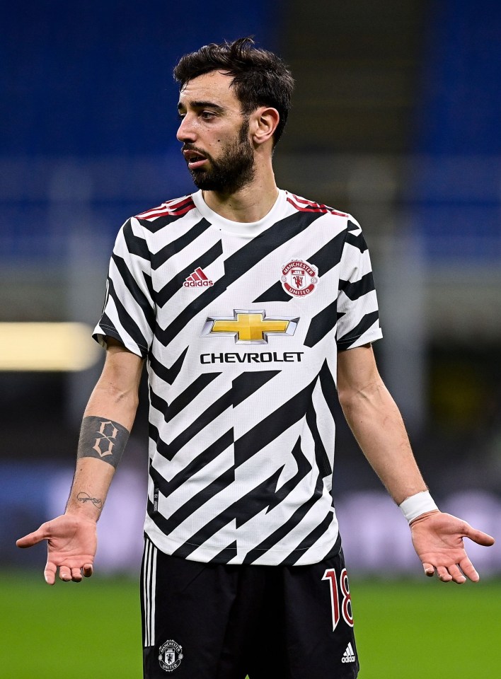 Bruno Fernandes struggled to make an impact for United