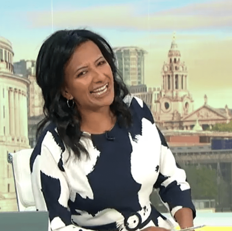 Ranvir Singh narrowly swerved an awkward blunder on GMB today