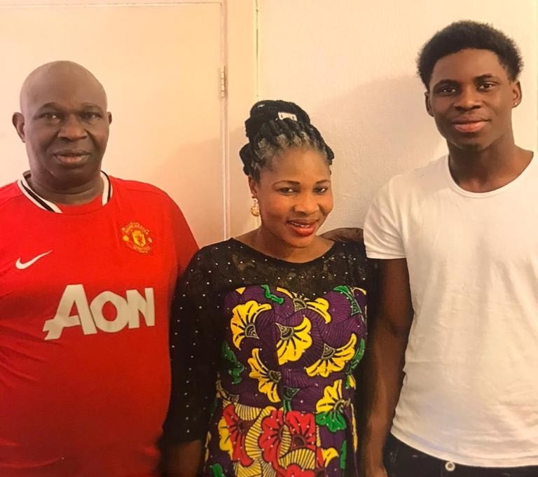 Jimi pictured with his heartbroken parents