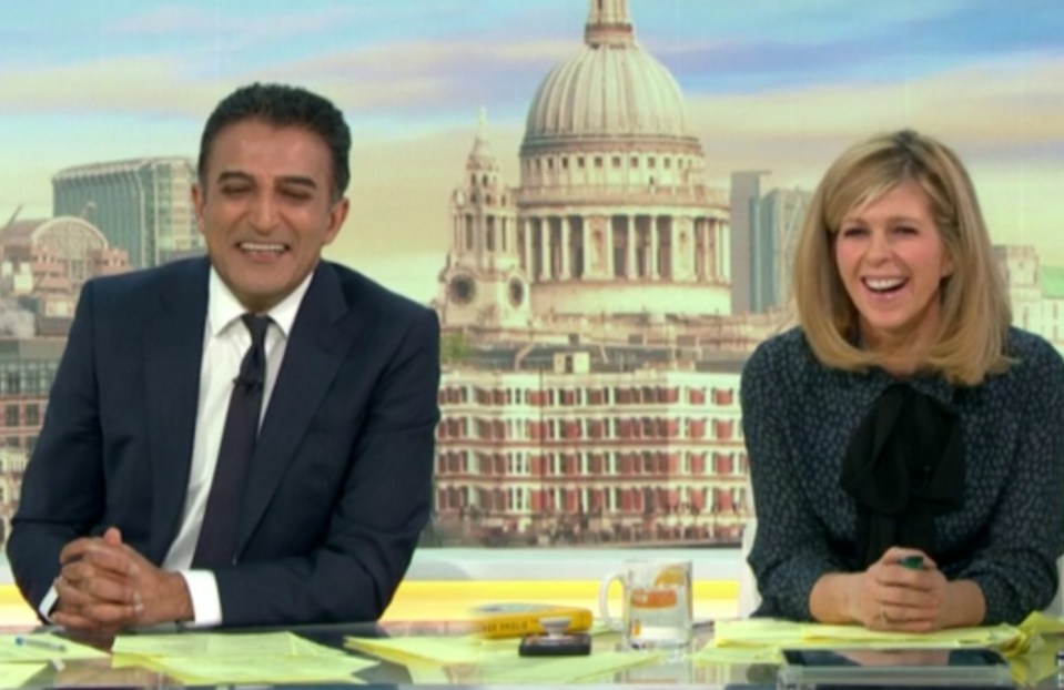 Adil Ray and Kate Garraway interviewed Lawrence on GMB today