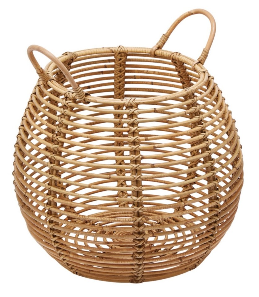 Keep your home clear of clutter with the statement basket storage