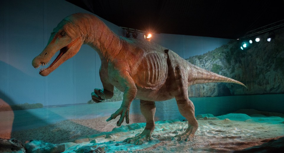 A model of baryonyx from the Eden Project, Cornwall