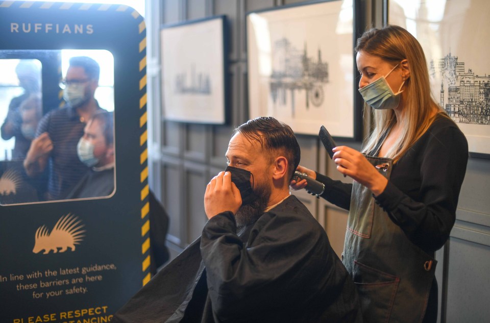 Bedraggled Brits will be able to get a haircut when barbers reopen