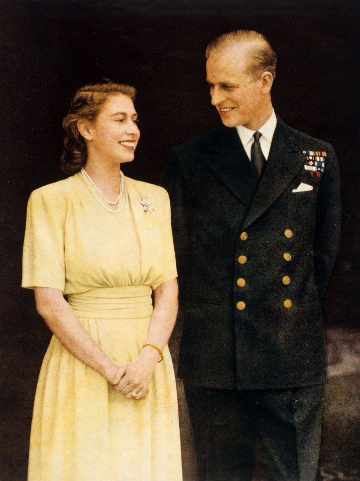 The Queen, pictured with Philip in 1950, will be able to stand close to, and be comforted by, those in her personal bubble