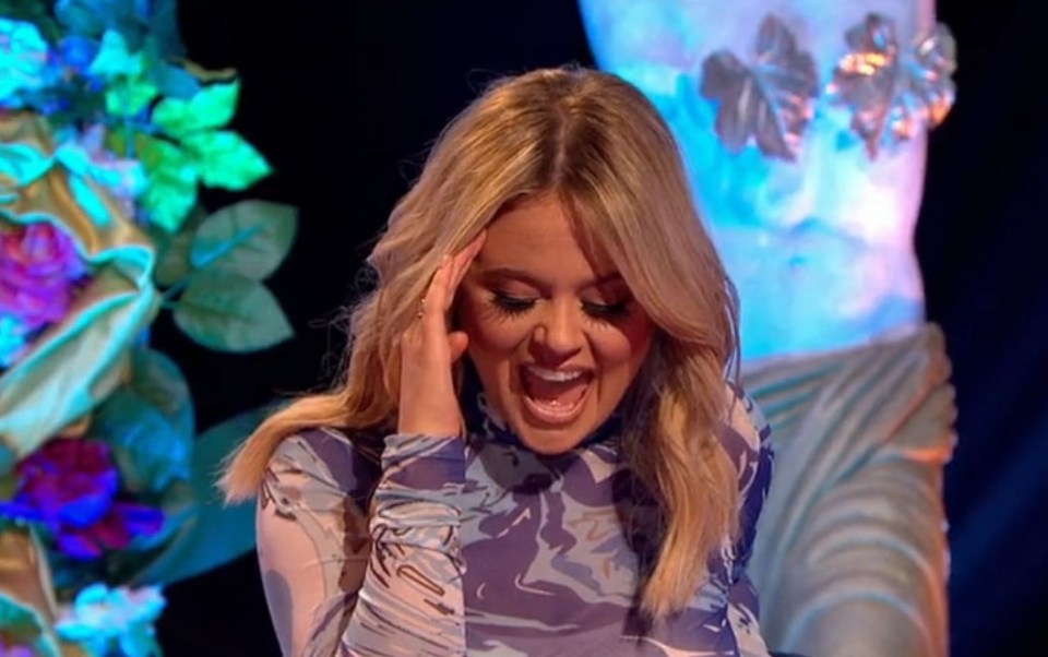 Emily Atack was horrified as she caught sight of John's privates