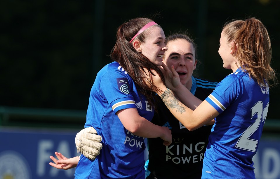 Samantha Tierney’s second-half strike against London City helped Leicester secure promotion to the top-flight