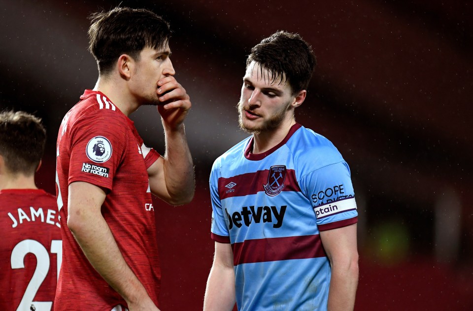 Rice hit up Red Devils skipper Harry Maguire to find out more about life at Old Trafford