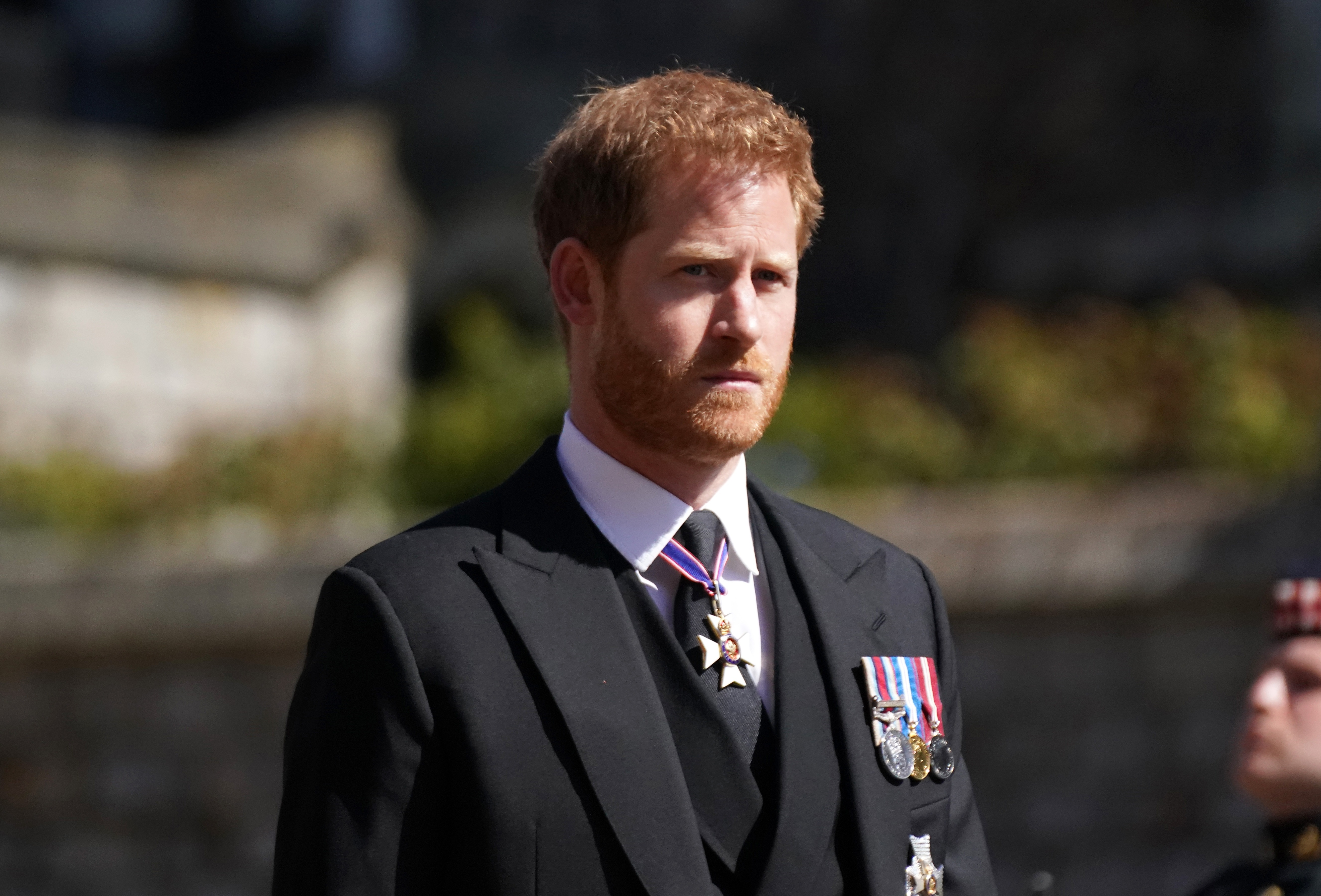 Prince Harry has flown back to the US after the funeral