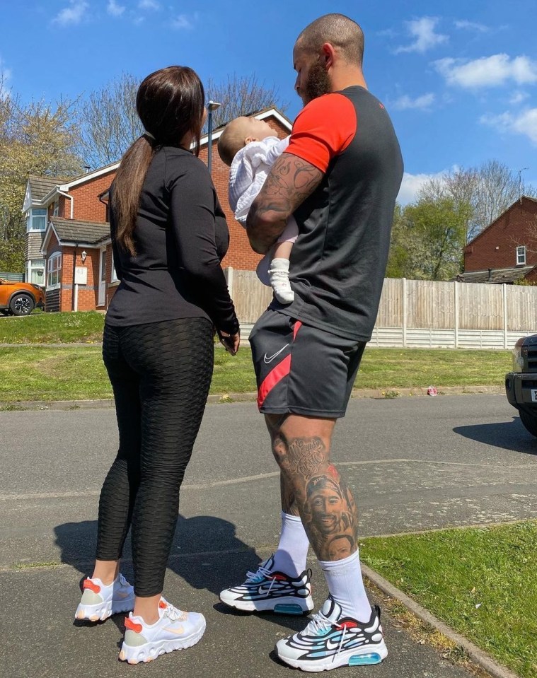 Ashley Cain and girlfriend Safiyya were surprised by a touching tribute for their daughter Azaylia