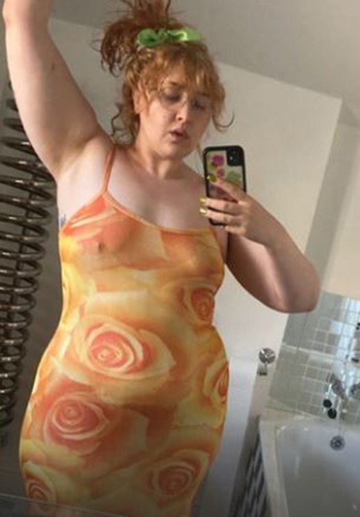 Honey Ross showed off her figure in a bright floral dress