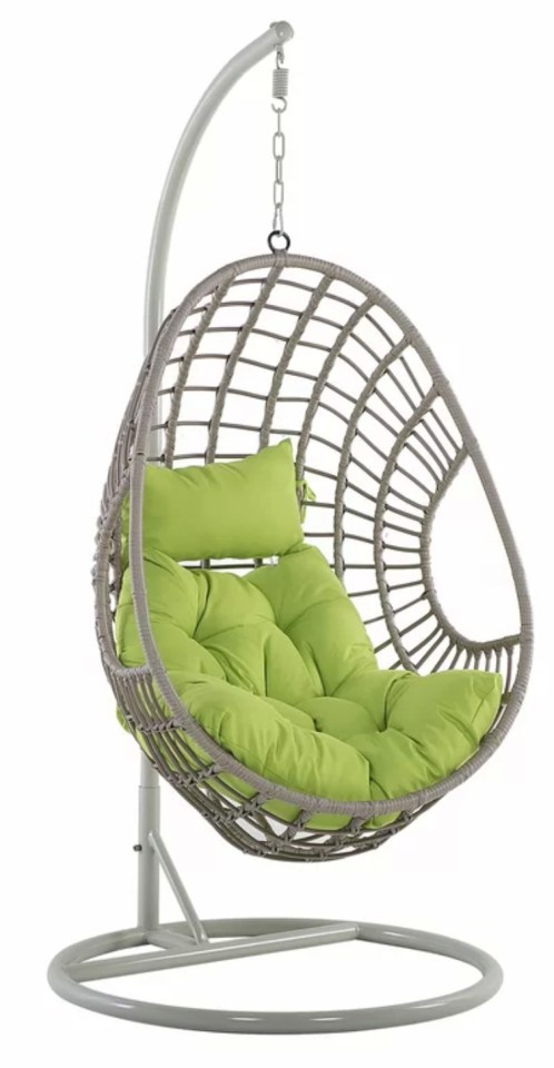 Wayfair's hanging egg chair is currently priced at £419.99