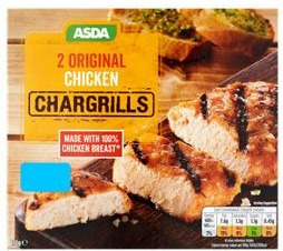 Two-packs of Asda chicken chargrills have been found to contain salmonella