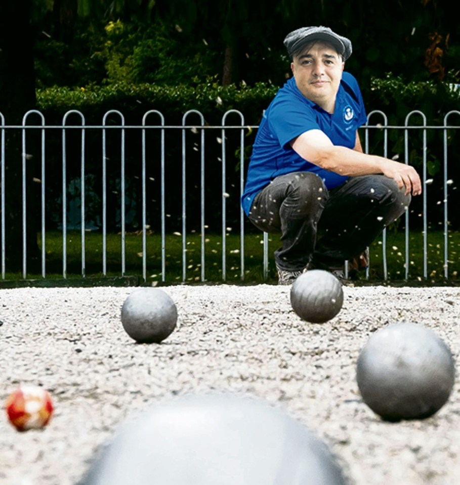 The rocker has taken up the bowls-style sport pétanque