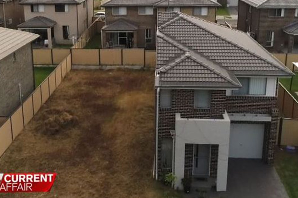 Half-way house... the way the family's dream home shaped up