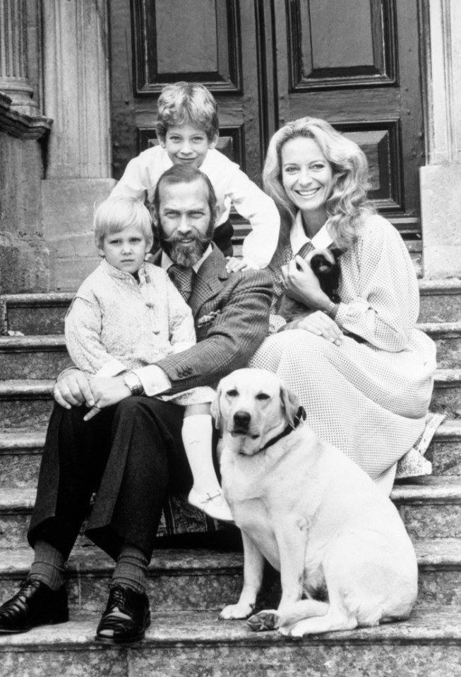 Prince and Princess Michael of Kent with their children Lord Frederick and Lady Gabriella