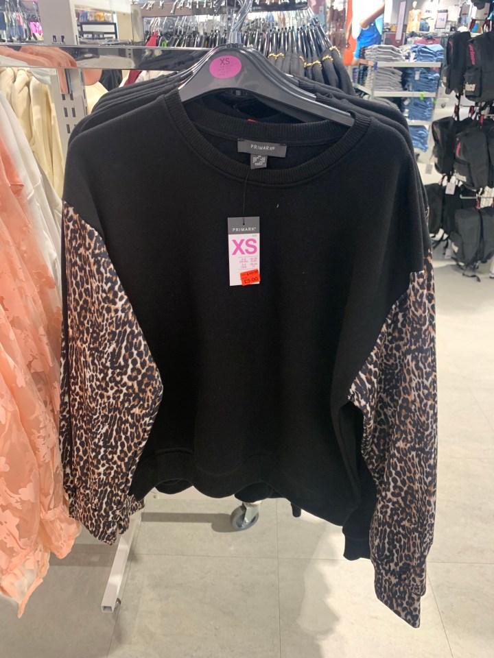 We found this jumper had been marked down from £10 to £5