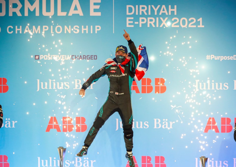 Brit Sam Bird won the last race in Suadi Arabia driving for Jaguar