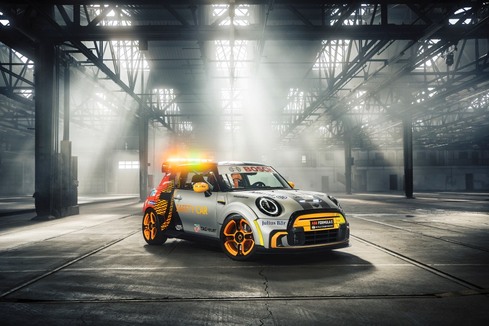 The electric Mini Pacesetter becomes Formula E's new safety car