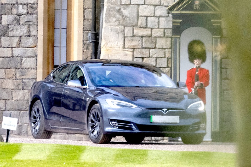 The Prince of Wales' car was pictured at the royal residence yesterday afternoon