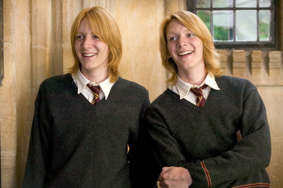 James and his twin Oliver played Fred and George Weasley in the films