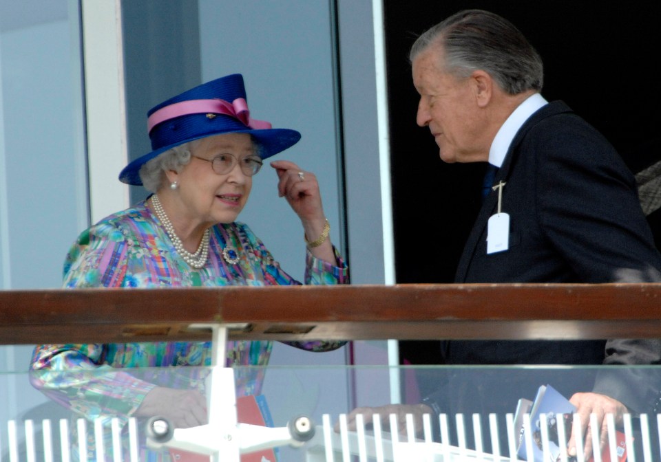 He was regularly pictured with the Queen at racing events