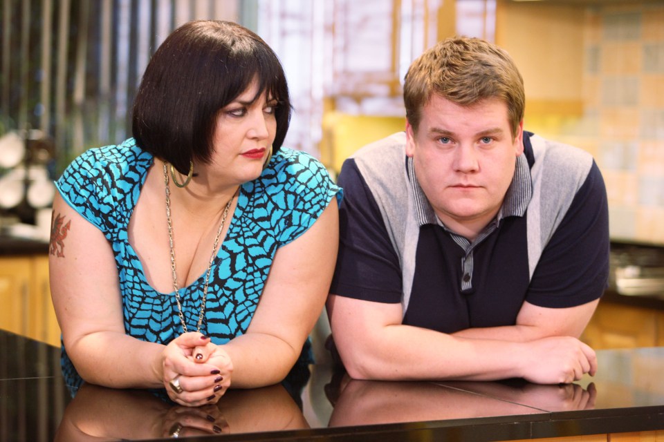 At the time of his move to the US, James was a big name in the UK due to BBC sitcom Gavin & Stacey, which he co-wrote and starred in with Ruth Jones, above