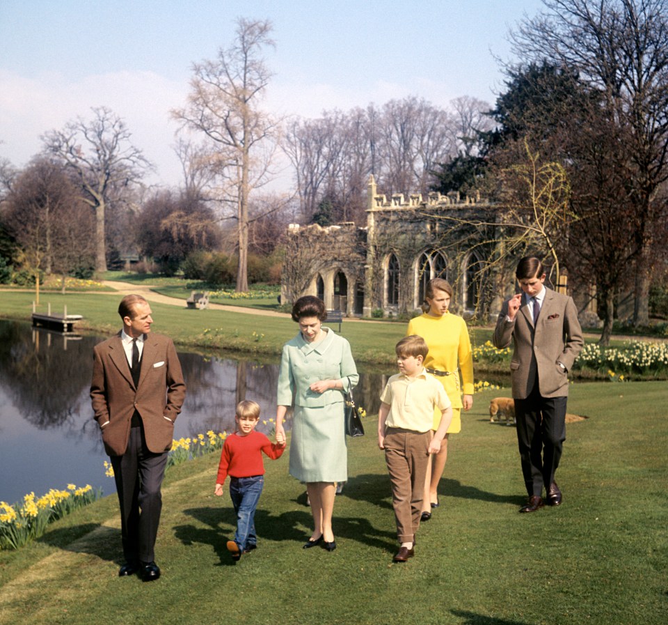 The Duke’s four children, pictured in 1968, will follow on foot with the car carrying the coffin