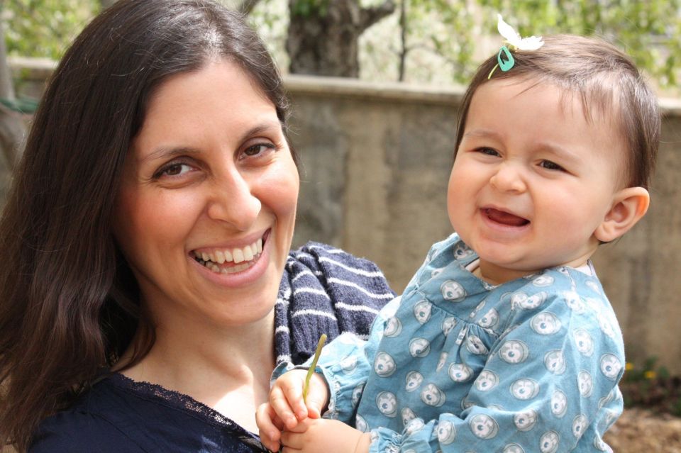 Nazanin with her daughter Gabriella