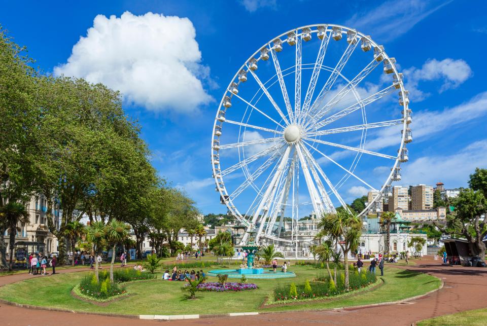 Torquay in Devon was also on the list, as seaside locations continue to be popular