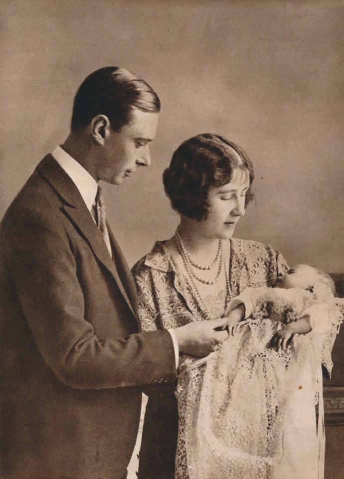 The Queen's christening at Buckingham Palace in 1926 included Prince Arthur, Queen Victoria’s last surviving son