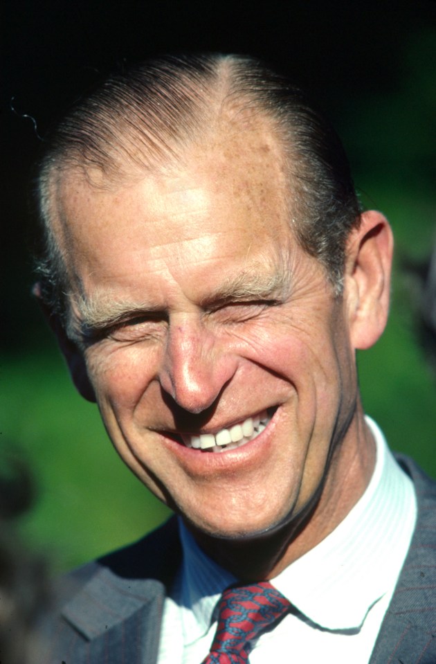 The funeral of Prince Philip, pictured in 1977, will be a ceremonial royal funeral similar to the Queen Mother’s in 2002