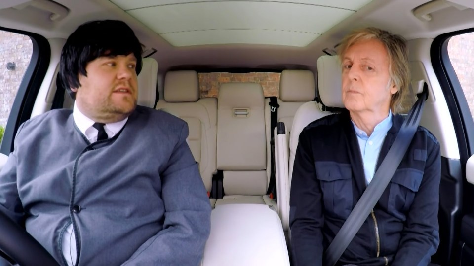 James reveals his favourite guest on his Carpool Karaoke slot was Sir Paul McCartney — despite the Beatle trying to pull out at the last minute