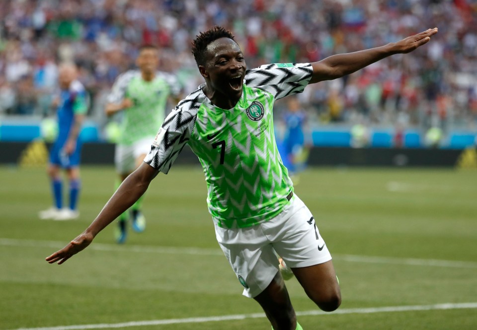 Ahmed Musa has scored four World Cups for Nigeria