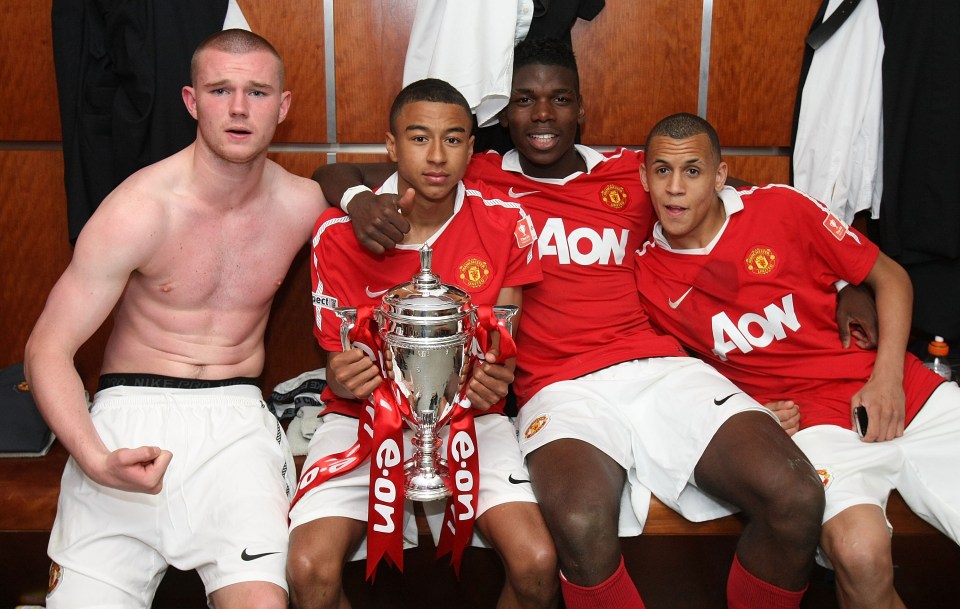 Morrison, right, was part of the FA Youth Cup-winning side alongside Jesse Lingard and Paul Pogba