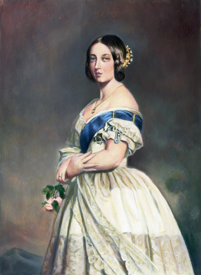 Portrait of Queen Victoria by Winterhalter painted shortly after her ascension to the throne in 1837