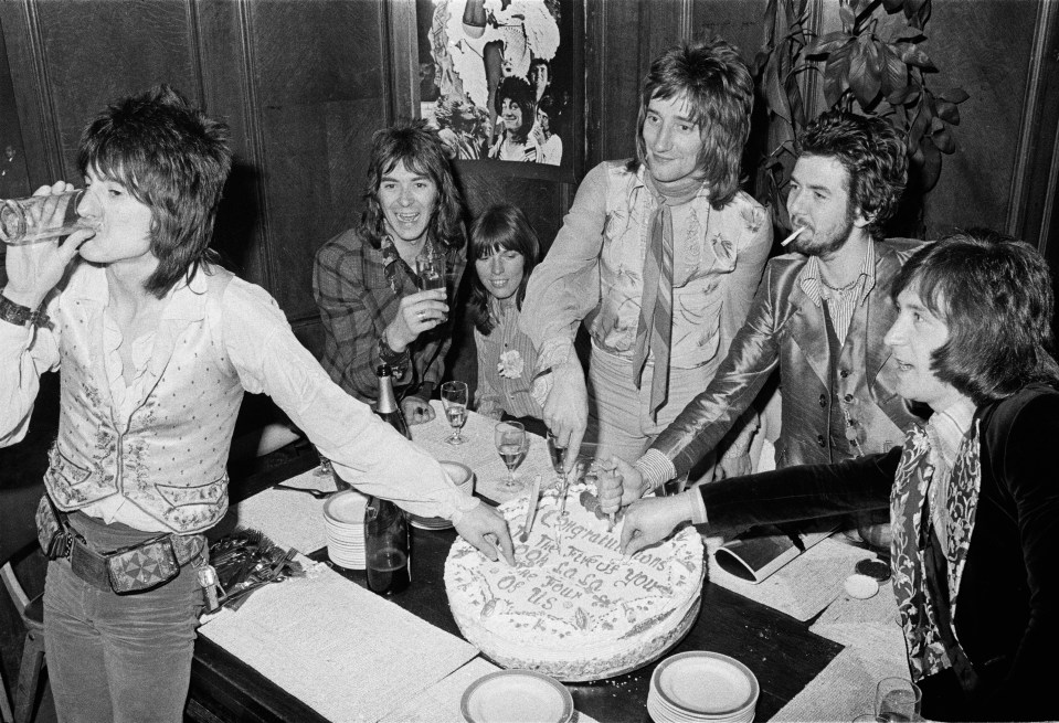 Ronnie Wood was part of Brit rock band the Faces before The Rolling Stones, and was renowned for his party lifestyle