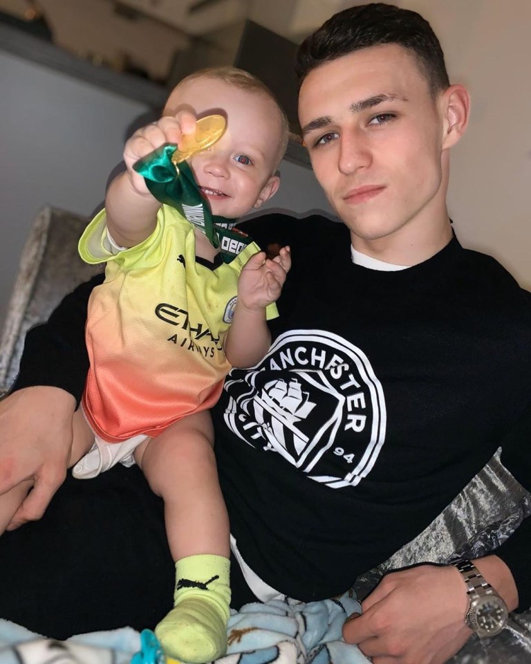 Foden became a father for the first time at age 18