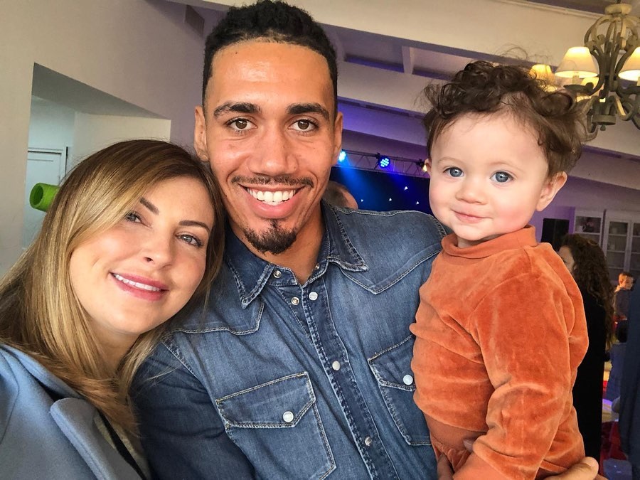 Chris Smalling was robbed at his home in front of his model wife Sam and son Leo