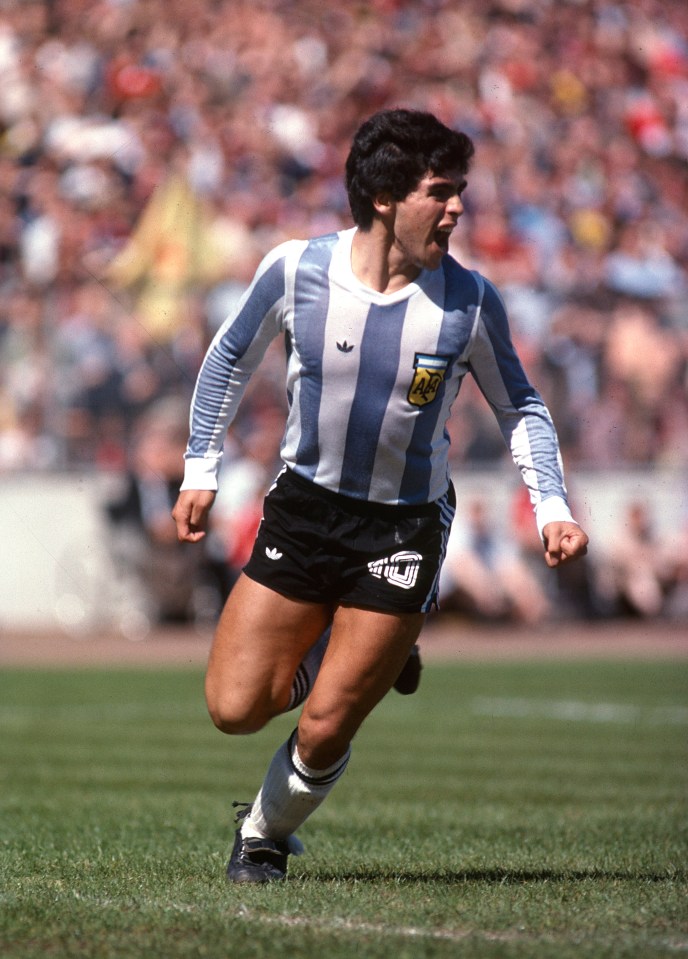 Argentina star Maradona in his heyday