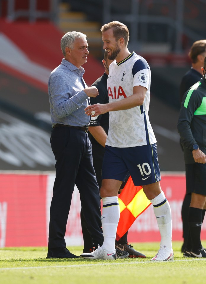 Tottenham striker Harry Kane scored 45 goals under Jose Mourinho in just 62 appearances