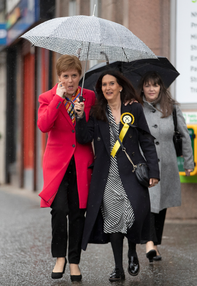 Ex-SNP star Margaret Ferrier, pictured with Nicola Sturgeon, claimed the overnight stay on her 700-mile journey on expenses