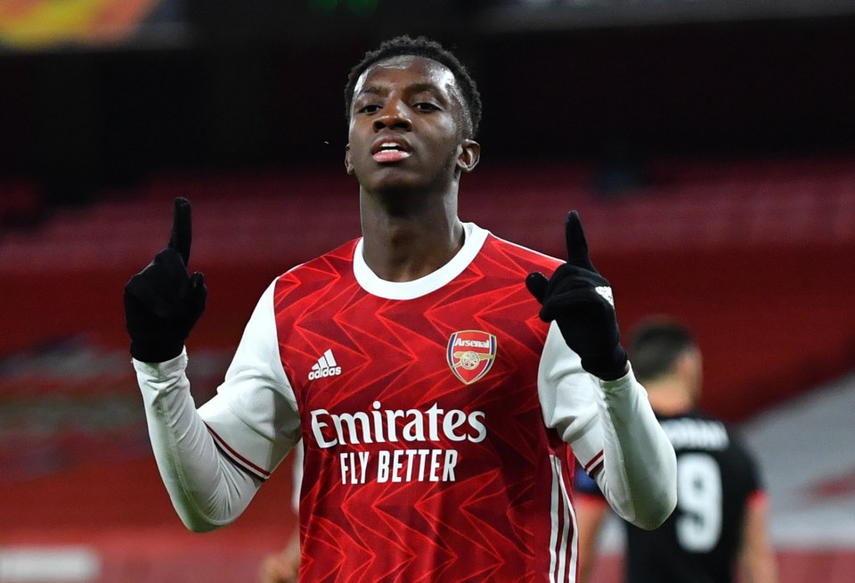 West Ham are ready to move for Arsenal striker Eddie Nketiah this summer