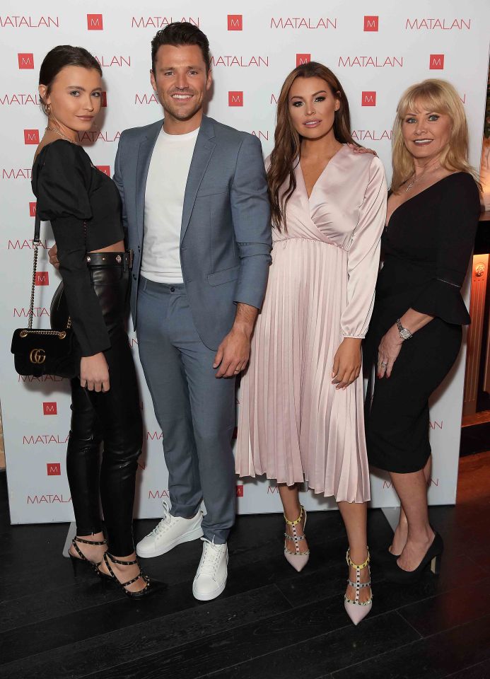 Pulling together Natalya Wright, Mark Wright, Jess Wright, and mum Carol Wright