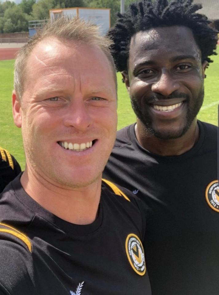 Wilfried Bony trained with Newport County in 2019