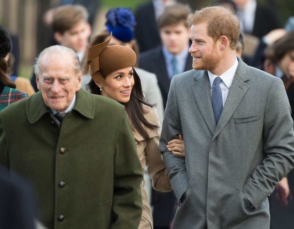 Harry has flown back for the funeral without his pregnant wife Meghan, who has been advised not to travel