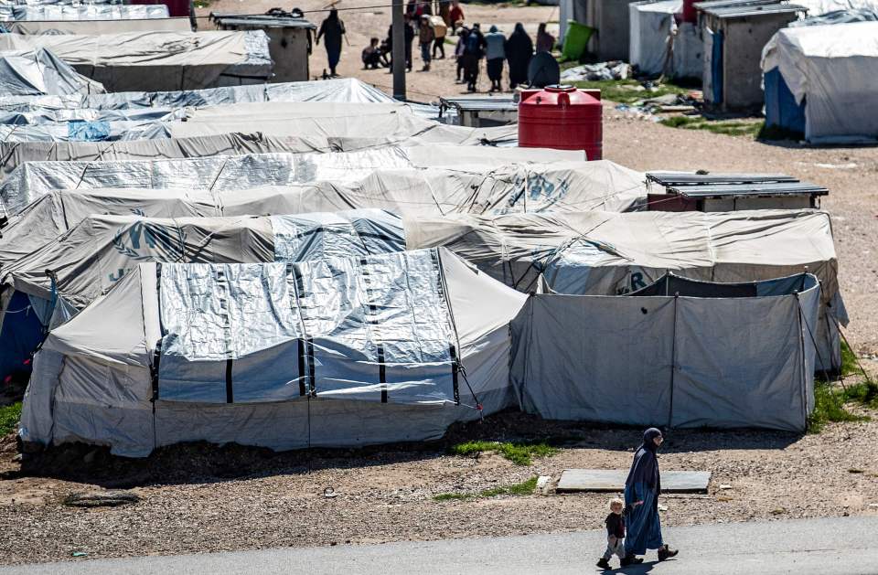 Camp Roj, where relatives of people suspected of belonging to ISIS are held